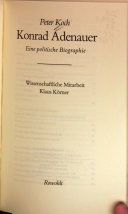 Konrad Adenauer Cover